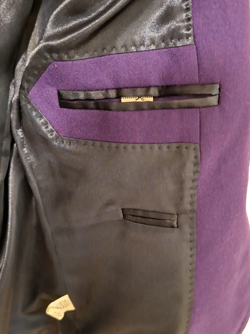 J. Crew 100% Wool Deep/Rich Purple "Schoolboy" Tailored Blazer (Size US 6) - Picture 8 of 10